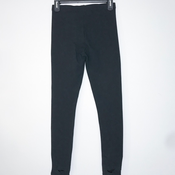 Club Monaco Black Dress Leggings with stirrups - Picture 3 of 4